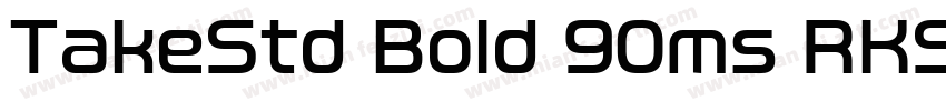 TakeStd Bold 90ms RKSJ H字体转换